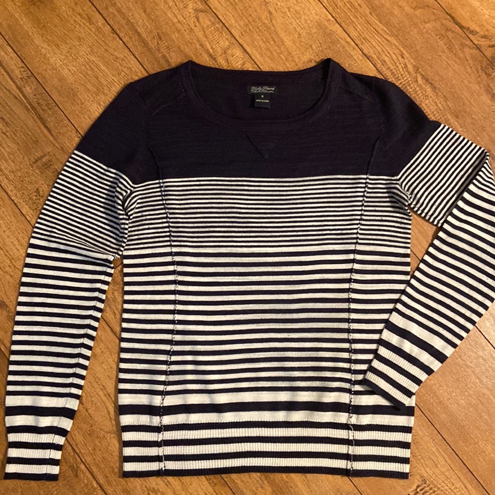 Lucky Blue and Cream Striped Sweater